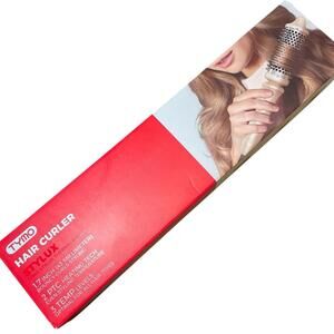 TYMO STYLUX 1.7" Heated Round Brush Hair Curler Blowout Volumizer Pink - New /OB